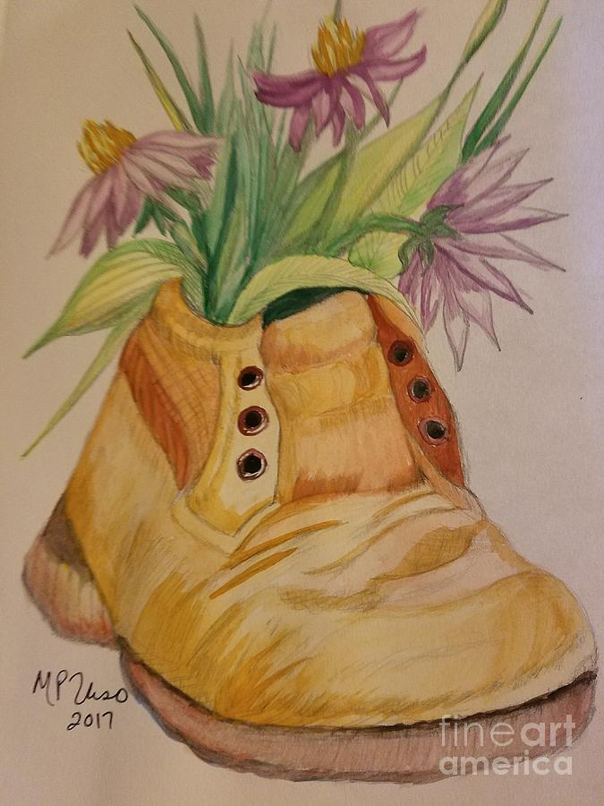 Life in a Shoe  Painting by Maria Urso