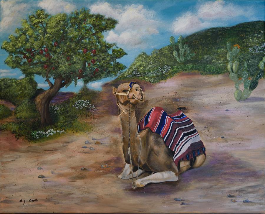 Nature Painting - Life in Israel by Donna Cook