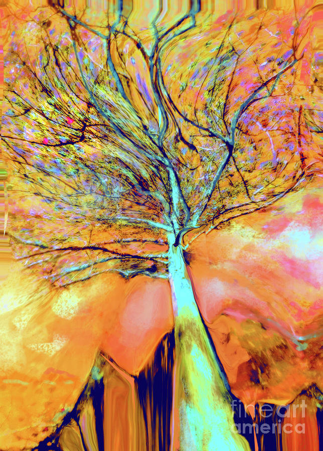 Life in the Trees Mixed Media by Zsanan Studio