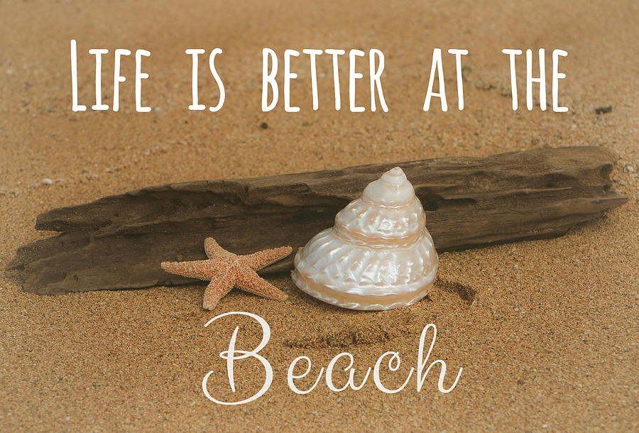 Life is Better at the Beach Photograph by Teresa Wilson