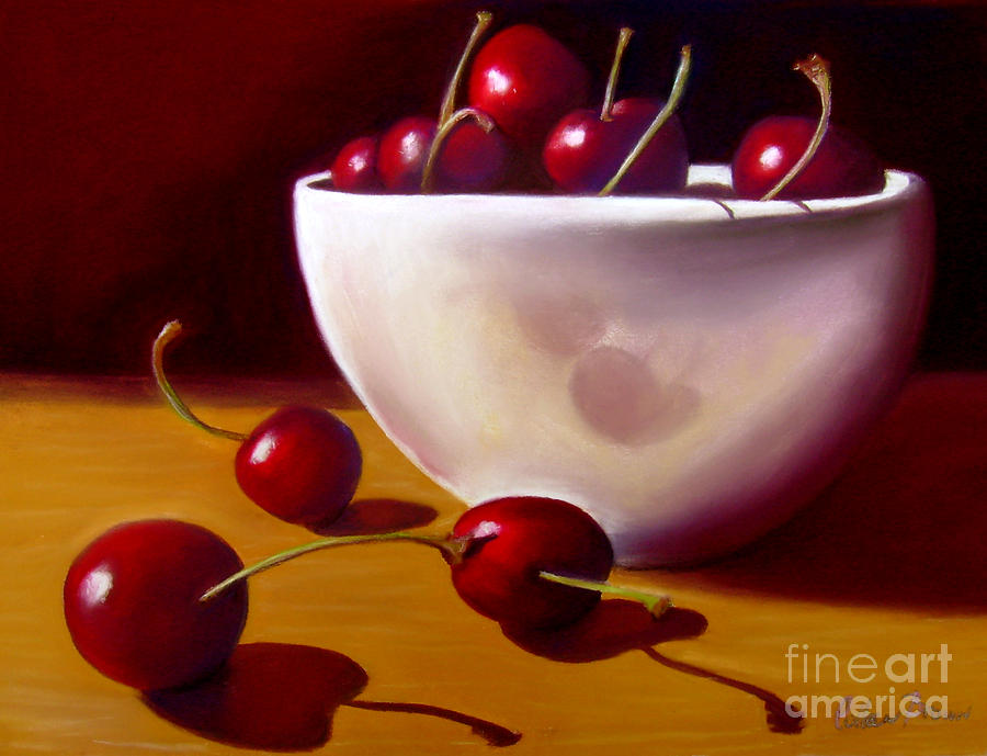Still Life Painting - Life is Just a Bowl of Cherries by Colleen Brown