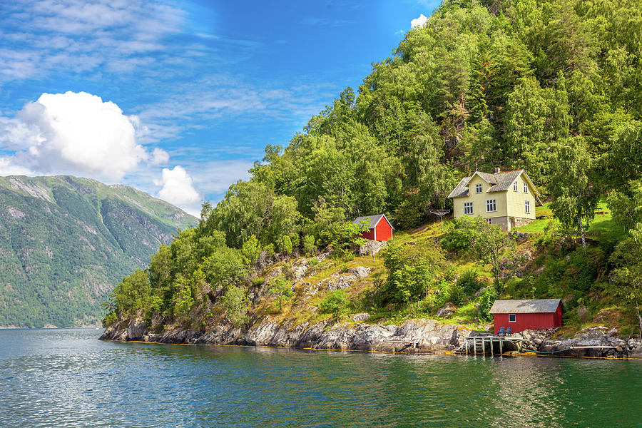 Life on a Norwegian fjord Photograph by W Chris Fooshee
