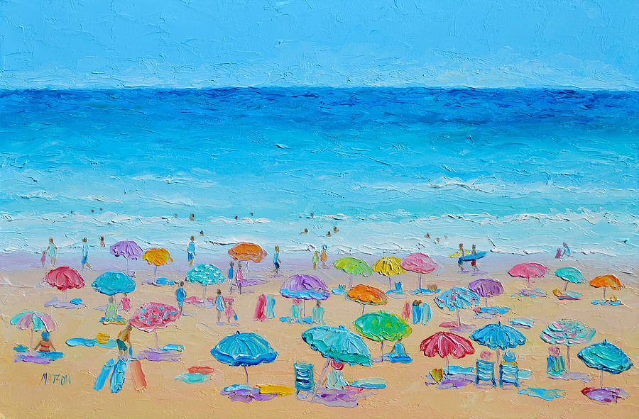 Beach Painting - Life on the Beach by Jan Matson Beach Painting - Life on the Beach by Jan Matson