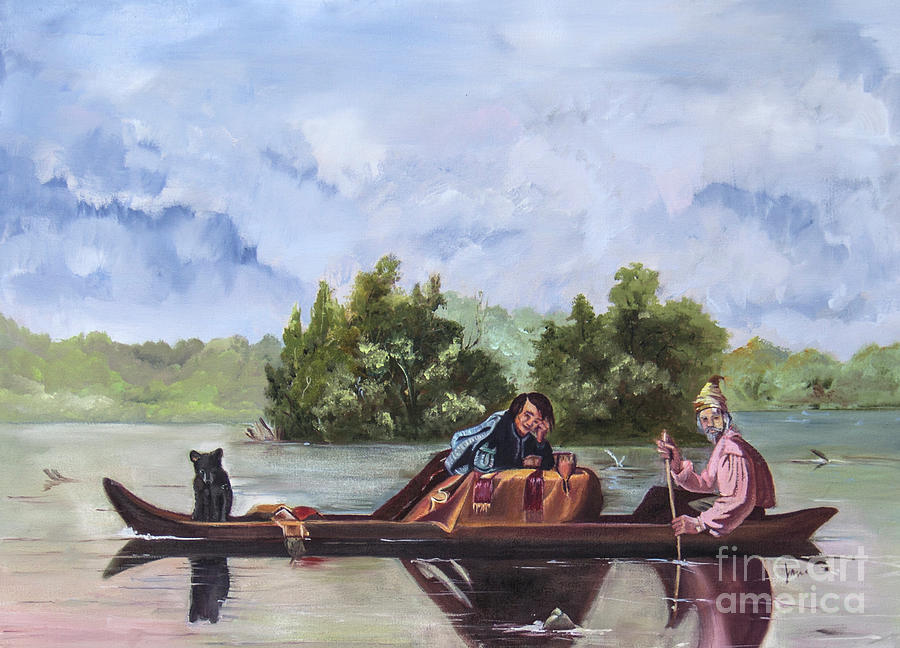 Life on the Missouri River Painting by Nila Jane Autry