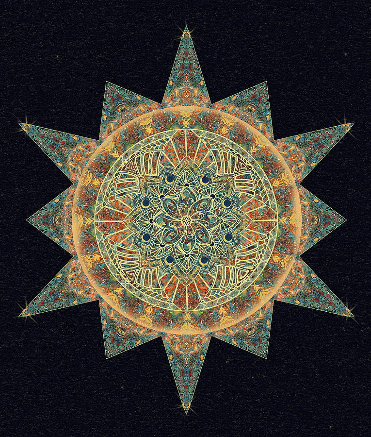 Life Star Mandala Digital Art by Deborah Smith