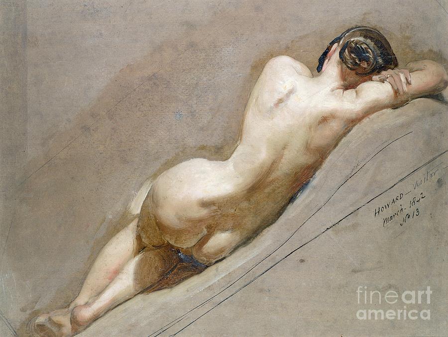 Nude Painting - Life study of the female figure by William Edward Frost