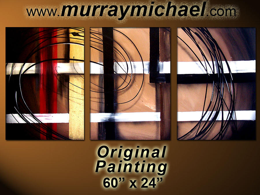 Abstract Painting - Life Swirl by Murray Michael