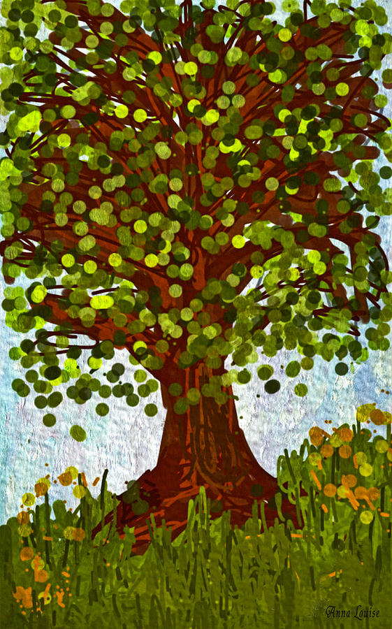 Life Tree Digital Art by Anna Louise