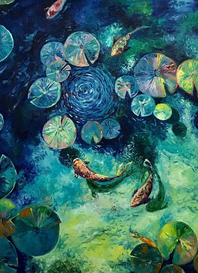 Life under water Painting by Sanjana Nagpal - Fine Art America