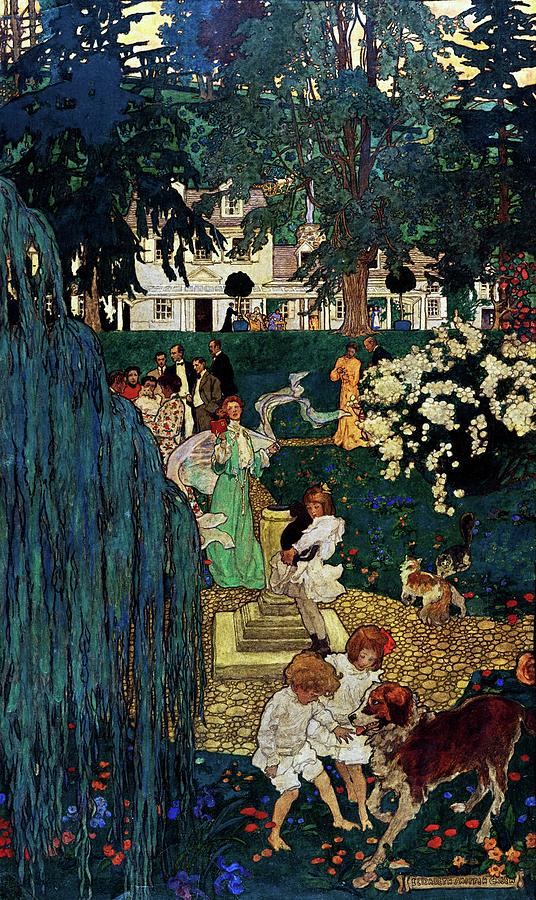 Life was made for love and cheer, 1904 Painting by Vincent Monozlay