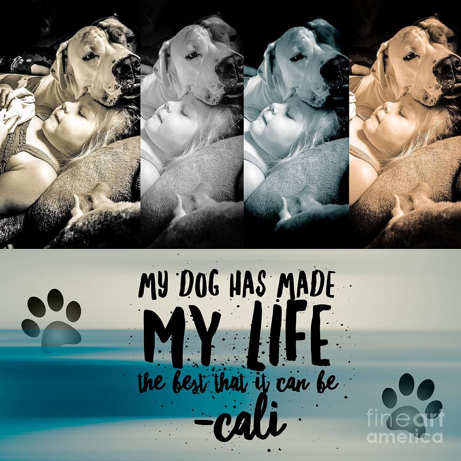 Life with my Dog Digital Art by Kathy Tarochione