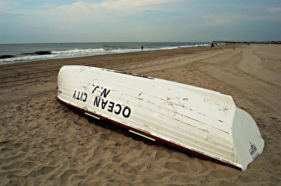 Lifeguard Boat Ocean City, NJ Photograph by James DeFazio