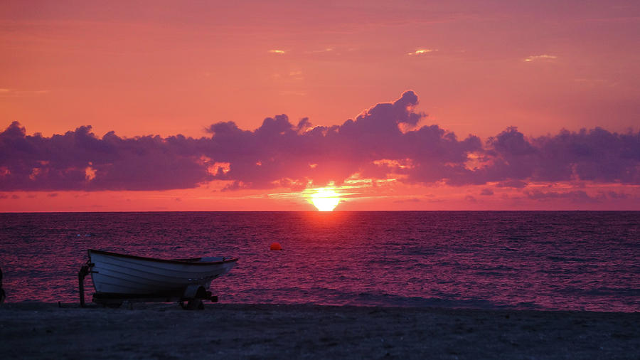 Lifeguard Boat Sunrise Delray Beach Florida Photograph by Lawrence S Richardson Jr