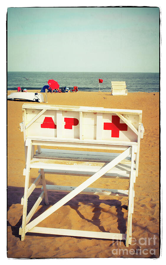 Lifeguard Chair - Asbury Park Photograph by Colleen Kammerer