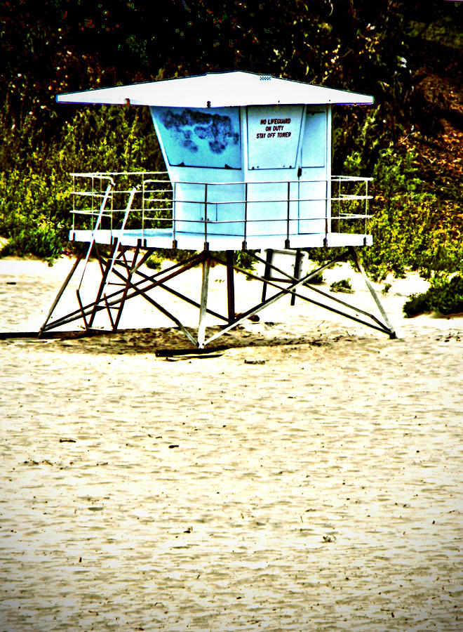 Beach Photograph - Lifeguard Shack by Lisa Beth McKinney Photography