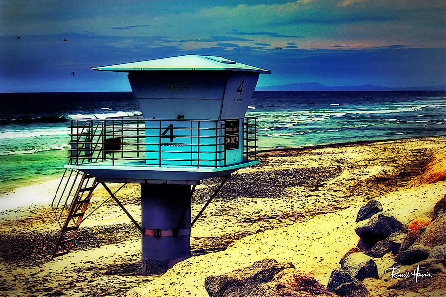 Lifeguard Tower 4 - Del Mar Photograph by Russ Harris