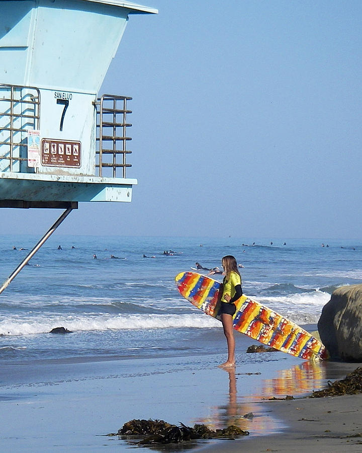 Lifeguard Tower 7 Surfegirl Photograph by Waterdancer 