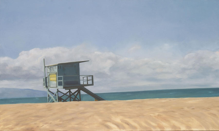 Lifeguard Tower Painting by Merle Keller