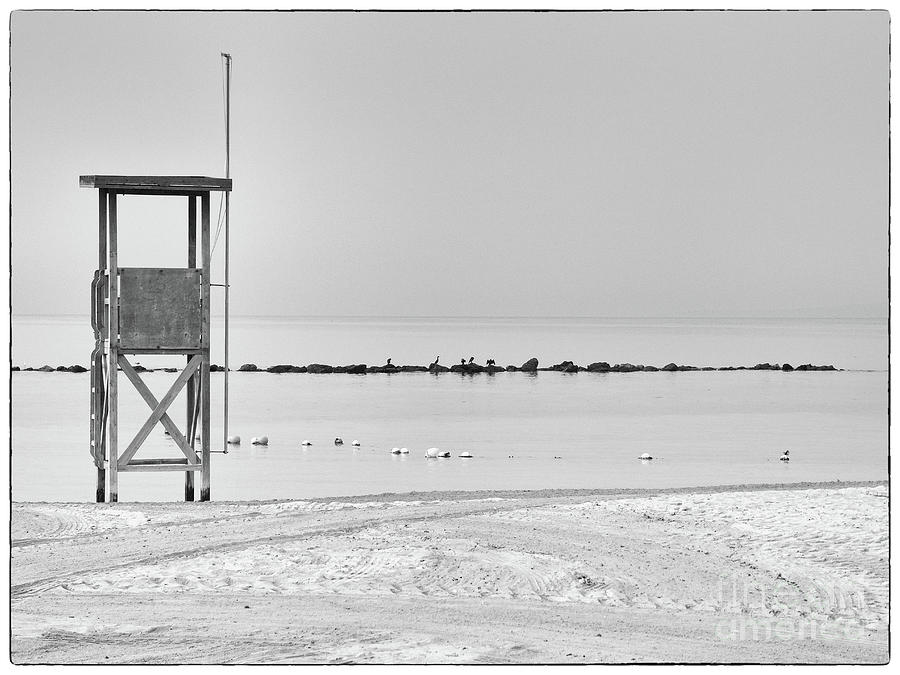 Lifeguard tower Photograph by Roger Lighterness