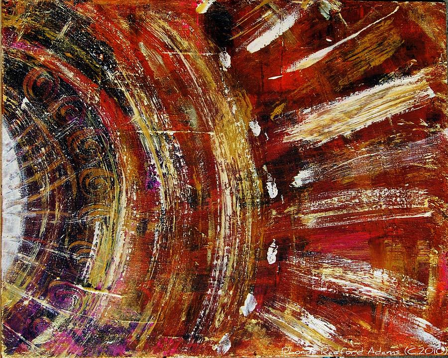 Abstract Painting - Lifes Energy by Rhonda Radford-Adams