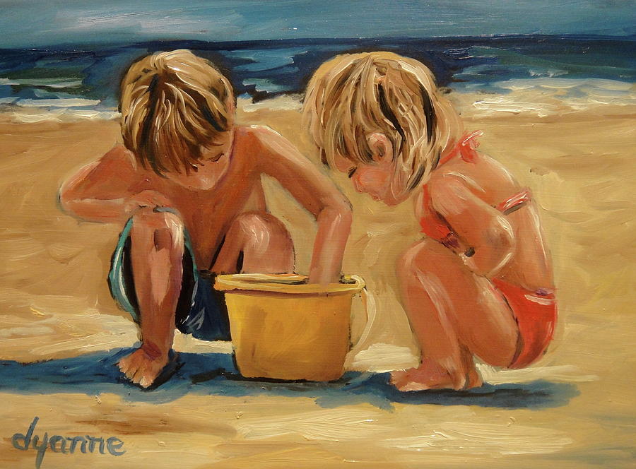 Beach Painting - Lifes Little Treasures by Dyanne Parker