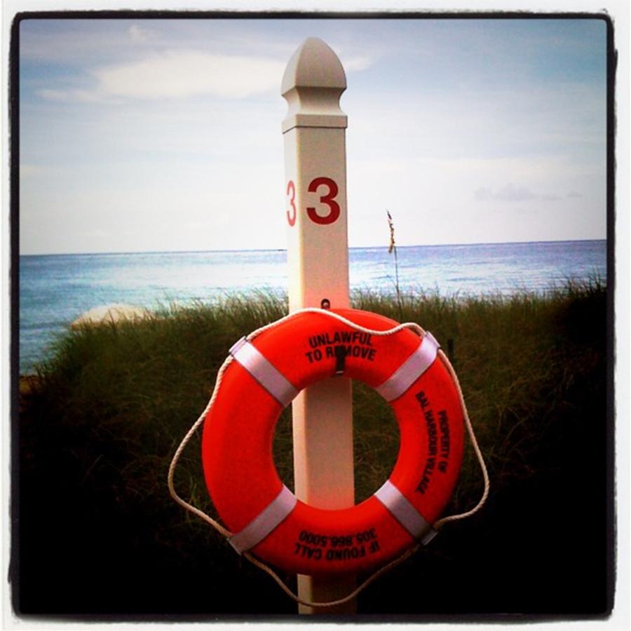 Lifesaver, Bal Harbor Beach, Florida Photograph by Juan Silva