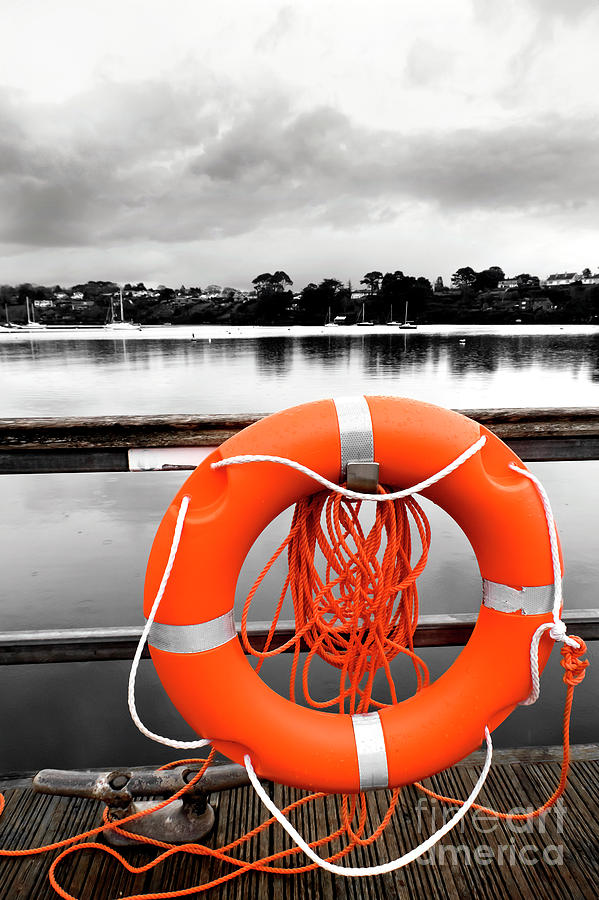 Boat Photograph - Lifesaver by Terri Waters