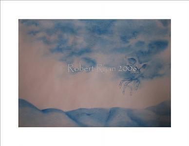 Fantasy Painting - Lifescape - Blue Horizon 1 by Robert Ryan