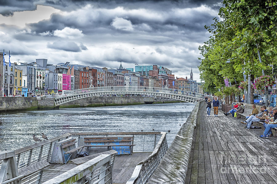 Liffey Boardwalk Dublin Photograph by Jim Orr