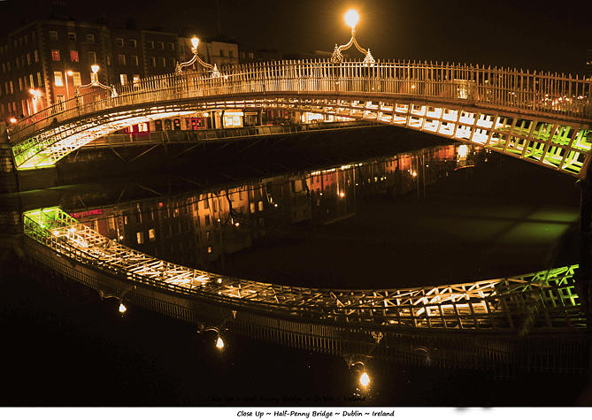 Liffey Bridge At Night Dublin Ireland Photograph by Joe Travers Liffey Bridge At Night Dublin Ireland Photograph by Joe Travers