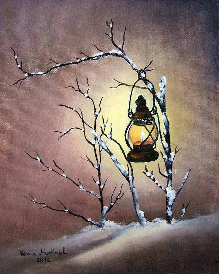 Holiday Painting - Light 4 by Vesna Martinjak