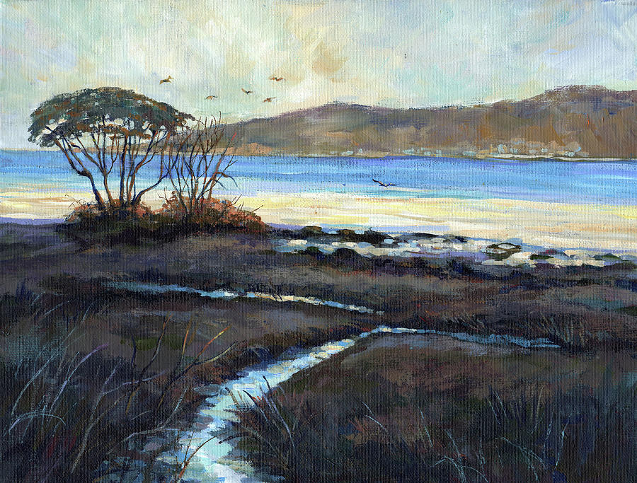 Light Across the Inlet Painting by Peggy Wilson