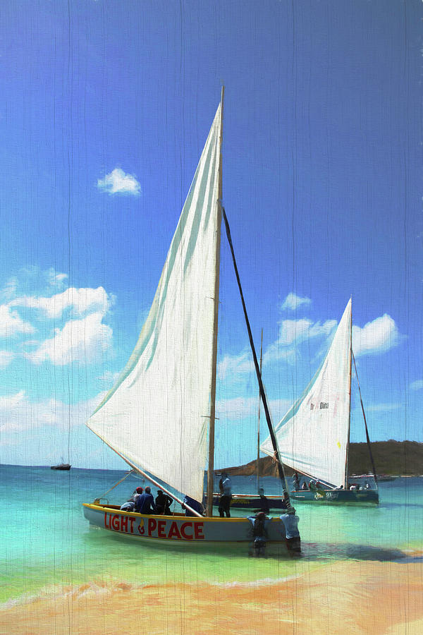 Light And Peace Sailboat In Anguilla Photograph