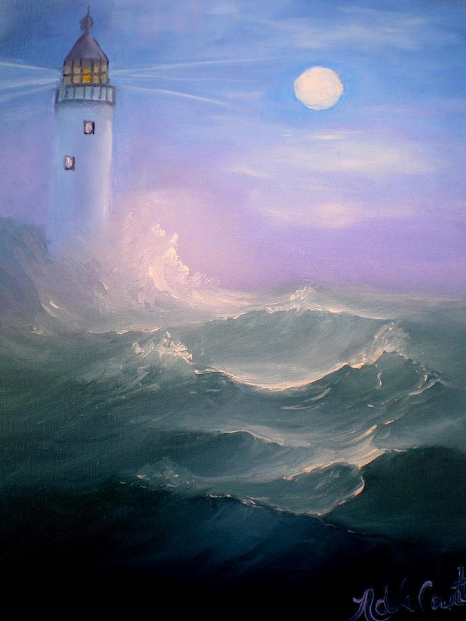 Light At Sea Painting by Natascha de la Court