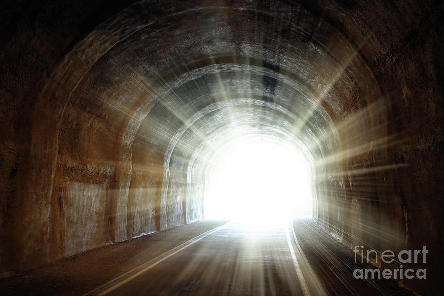Light at the end of the tunnel Photograph by Michal Boubin
