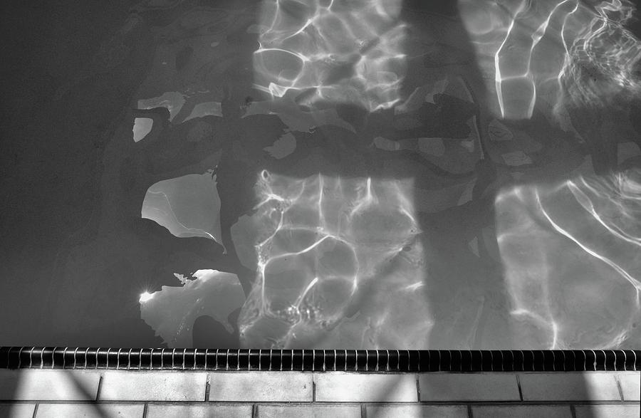 Light At The Pool BW  Photograph by Lyle Crump