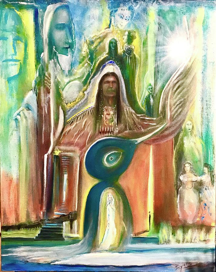  Light Up in Sacredness  Painting by Kicking Bear Productions