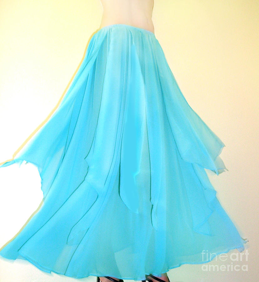 Light-blue skirt. Ameynra design Photograph by Sofia Goldberg - Fine ...