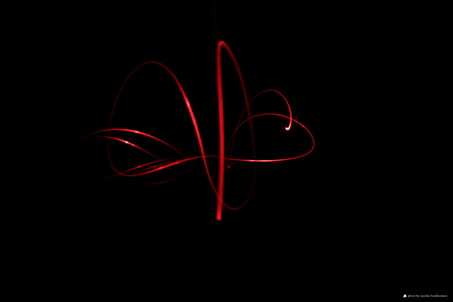 Laser Photograph - Light Bow by Nicolas Lockheimers