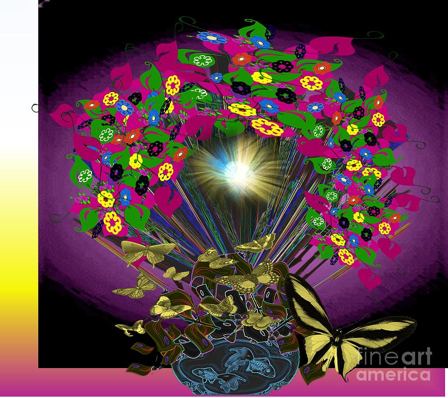 Flower Painting - Light brings life to darkness by Belinda Threeths