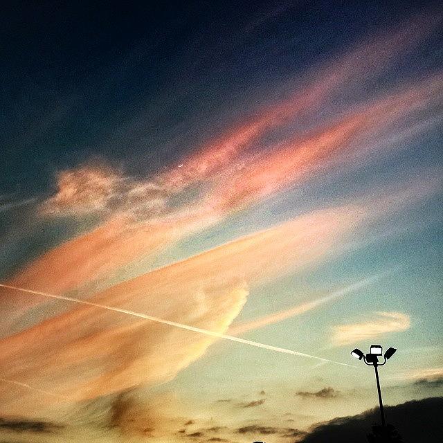 Sunset Photograph - Light Brush Strokes by Casey Asher