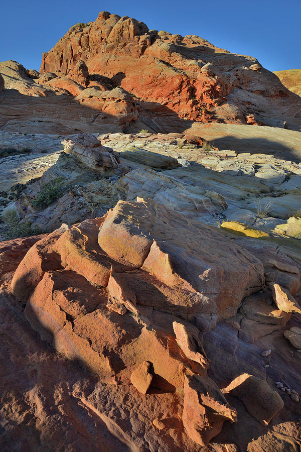 Light Creeps in on Sandstone Forms of Valley of Fire Photograph by Ray Mathis