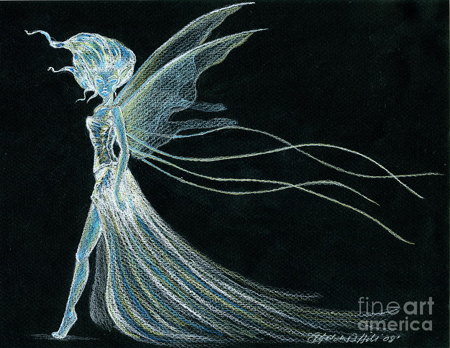 Light Fairy Drawing By Lizzy D Pixels