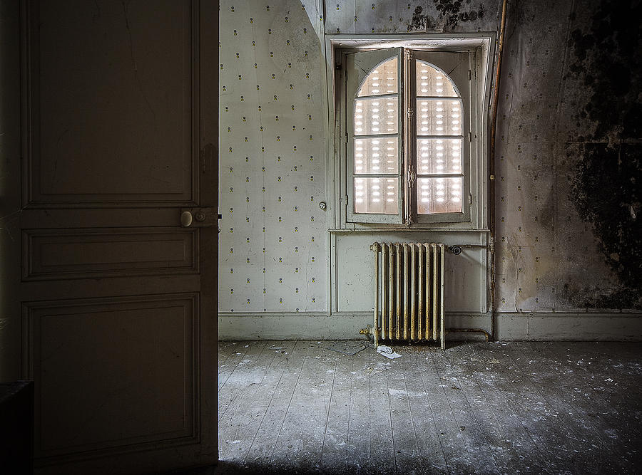 Light from another room - urban exploration Photograph by Dirk Ercken