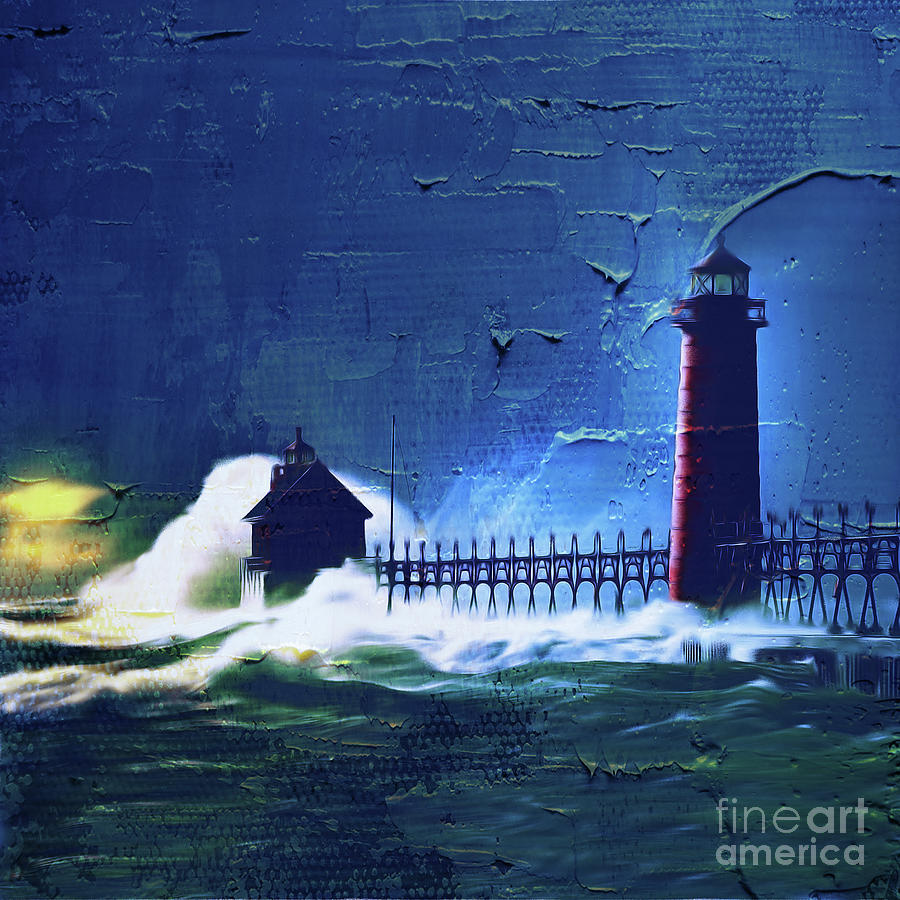 Light House 04m Painting by Gull G
