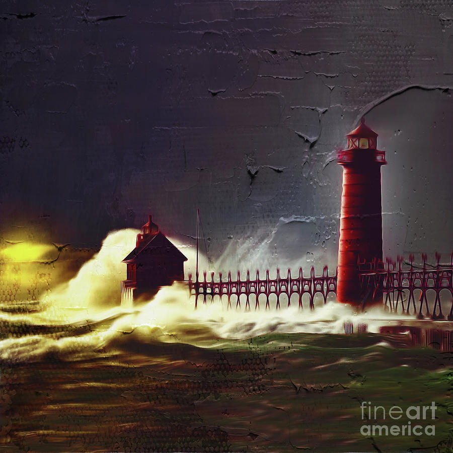 Light house 07 Painting by Gull G