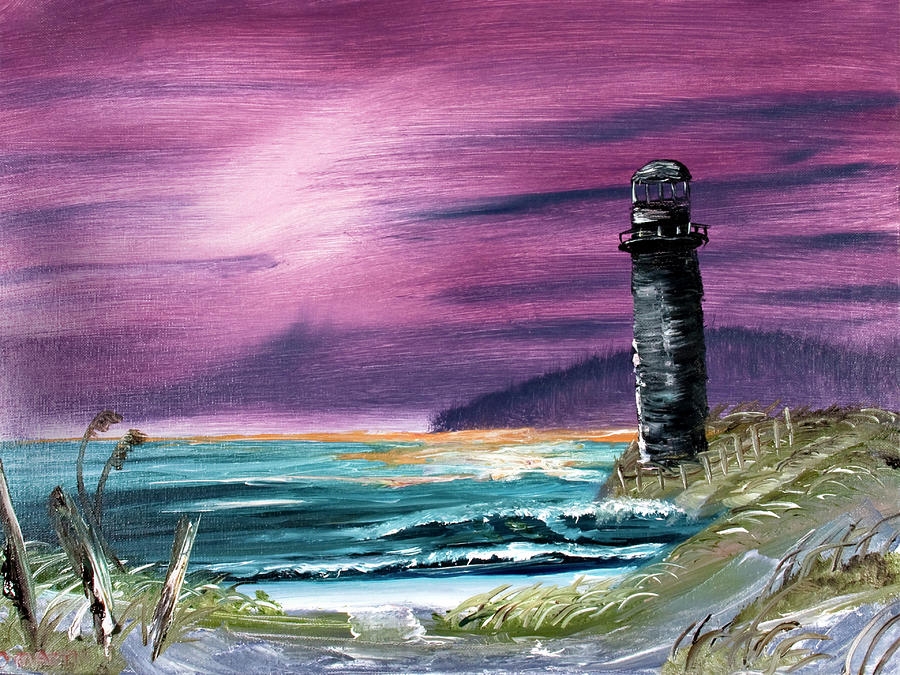 Light House Painting by David Martin