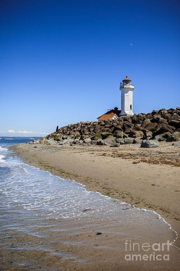 Lighthouse Photograph - Light House - Port Townsend, WA by Lucid Mood