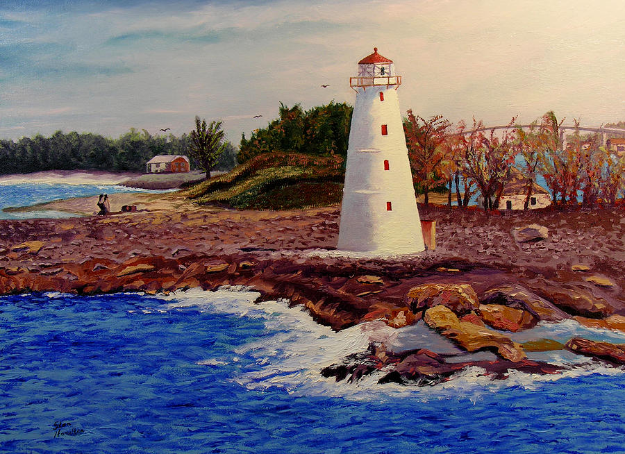 Light House Painting by Stan Hamilton