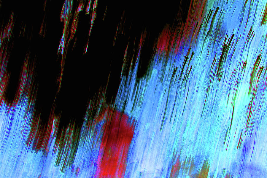 Light Impression Blue And Red 7 Photograph by Mary Bedy